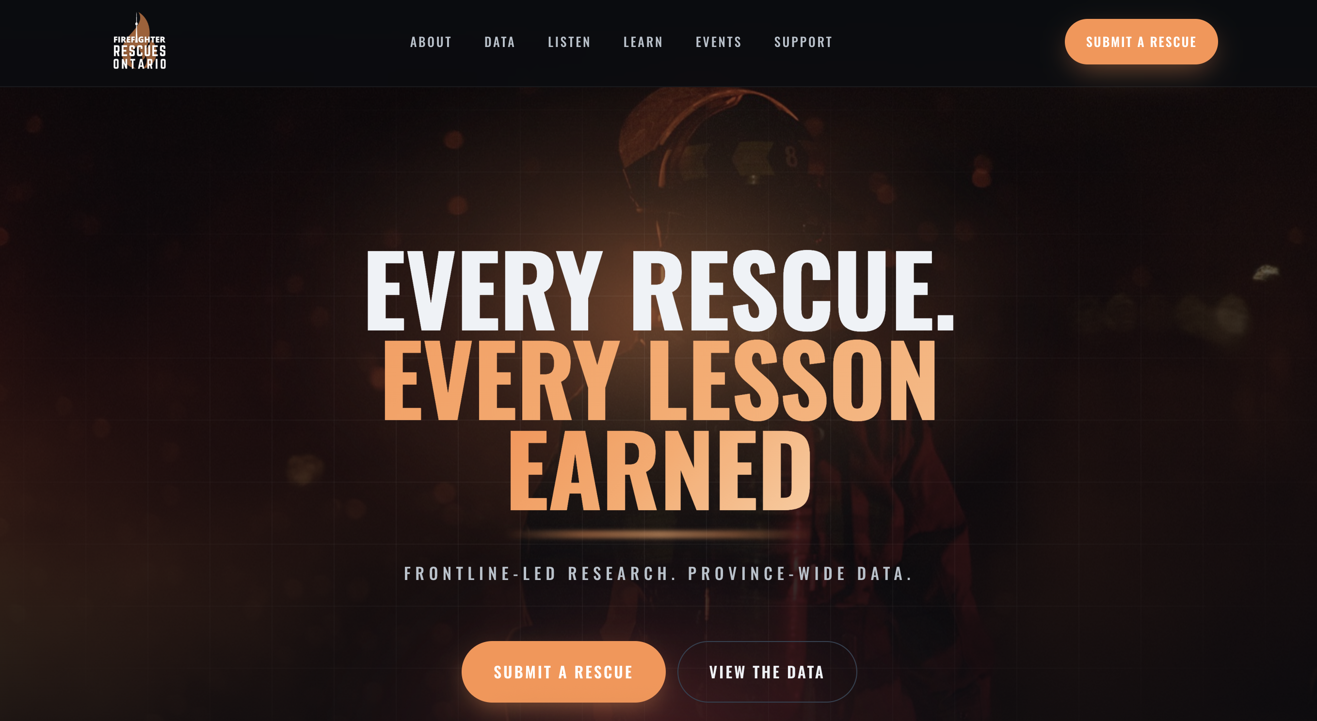 Firefighter Rescues Ontario website preview